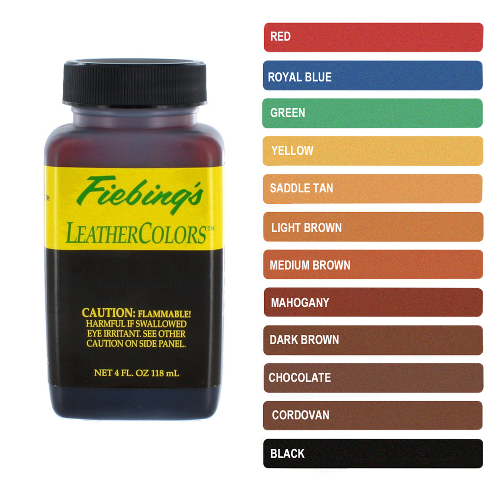 Fiebings Leather Dye 4oz 118ml - Cobblers2U