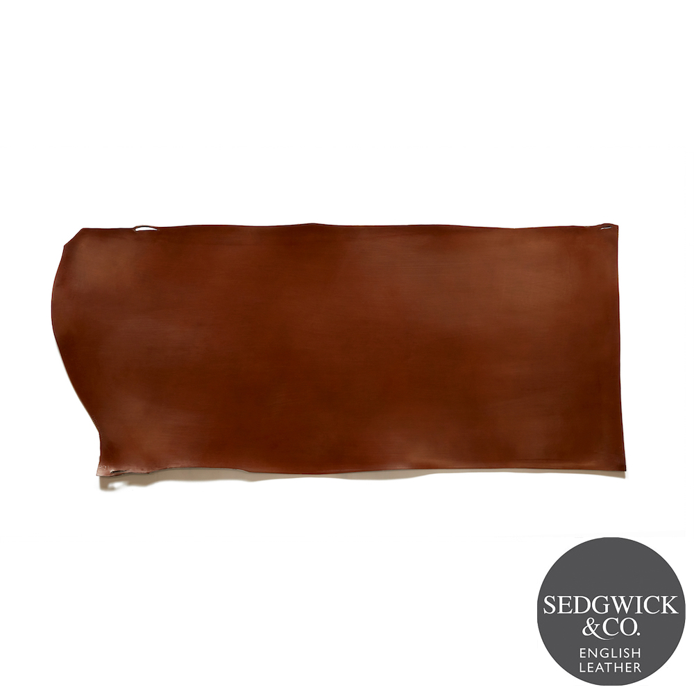Sedgwick English Bridle Leather, Bend, 9-10oz, Conker