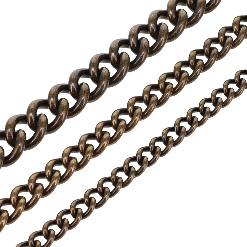 B8835 Antique Brass, Round Chain, Solid Brass-LL (36