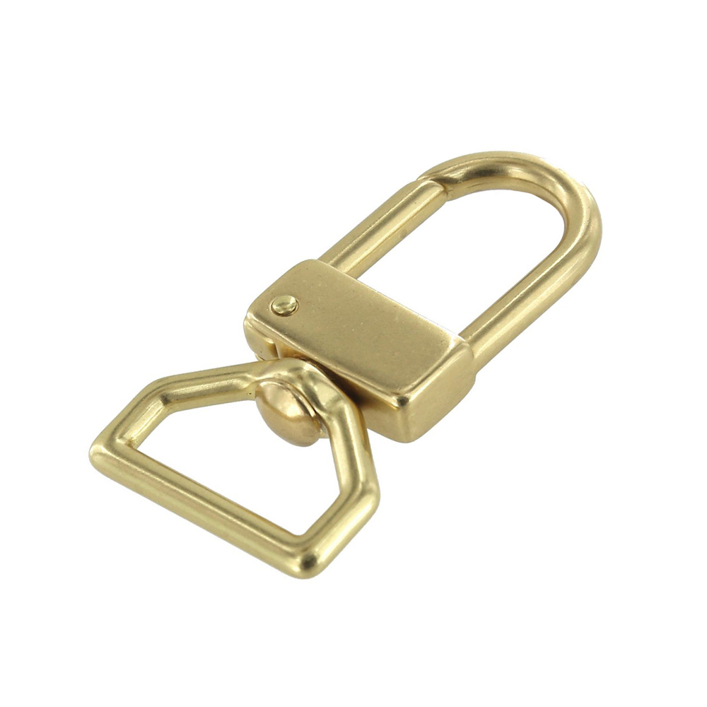530 1 Natural Brass, Swivel Lever Snap, Solid Brass-LL 