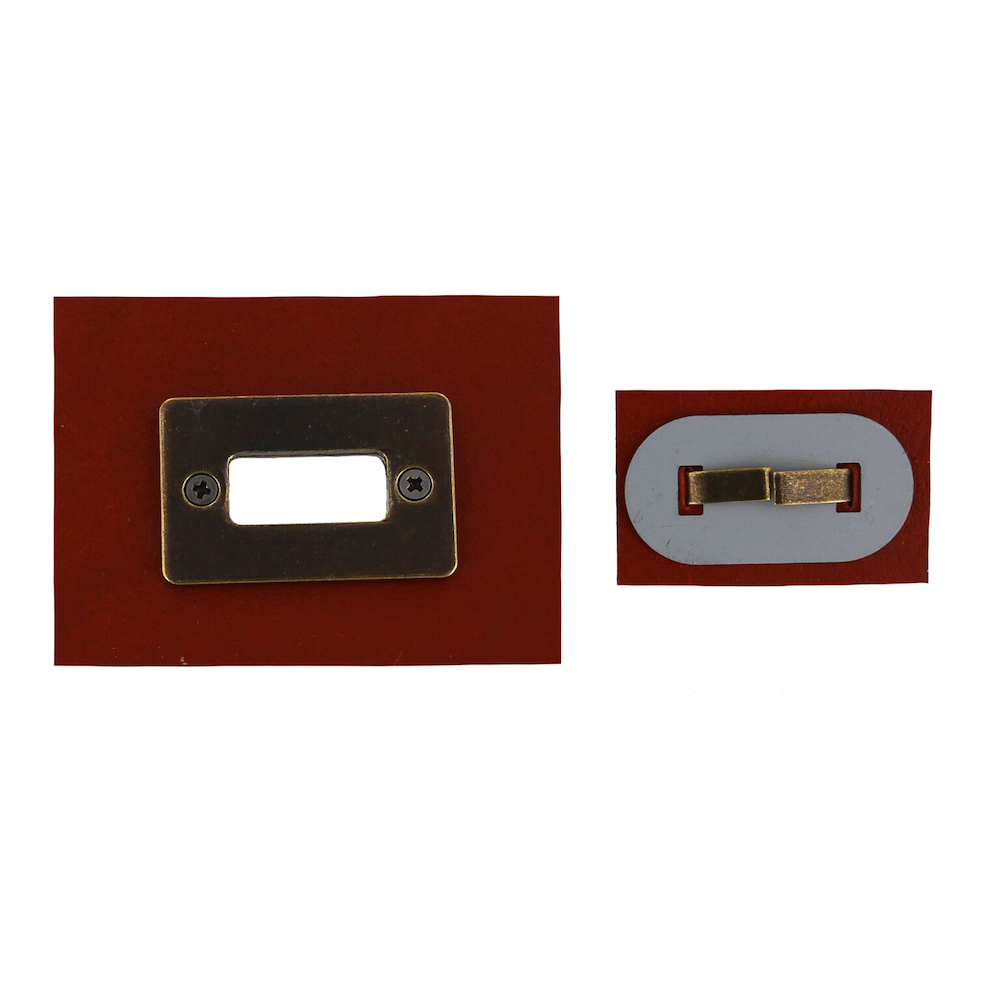 B8707 Antique Brass, Rectangle Magnetic Closure, Zinc - Buckleguy.com