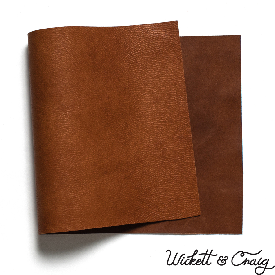 Wickett & Craig 'American Vachetta' Leather, Panel, Natural 