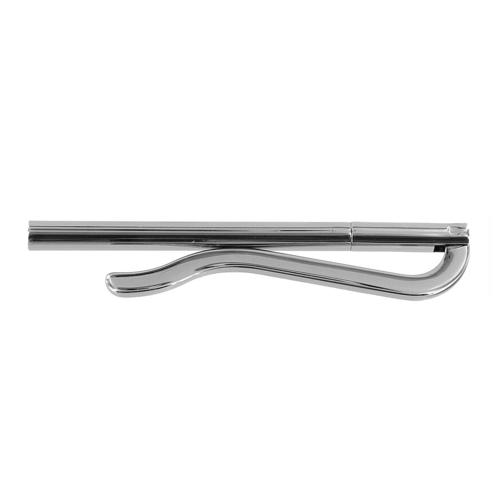 B8913 Nickel Plate, Spring Bar Money Clip, Solid Brass-LL