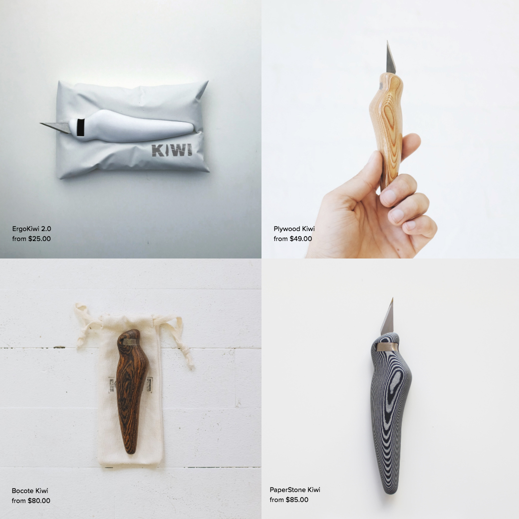 Ergo Kiwi Pen Knife - Oatka Glass Studio