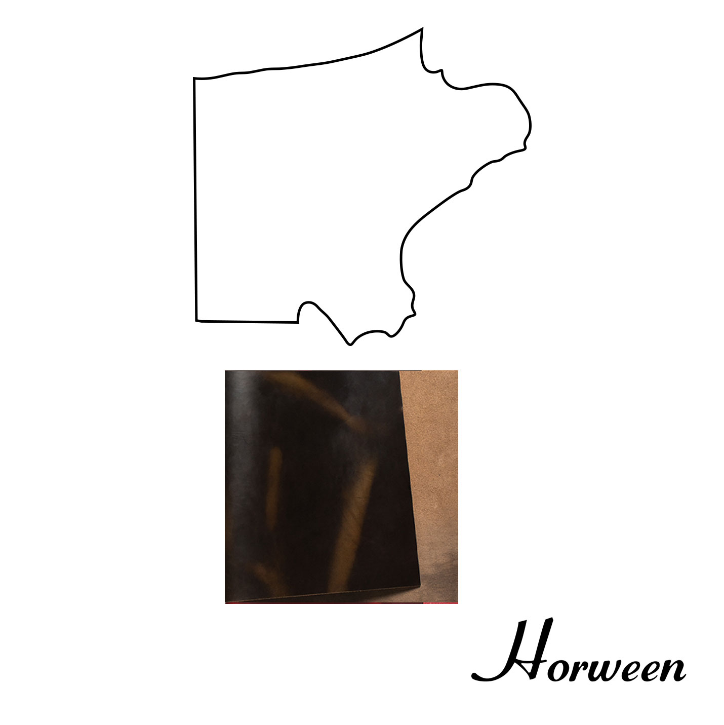 Horween Chromexcel Leather Shoulder, Dark Olive, Multiple Weights