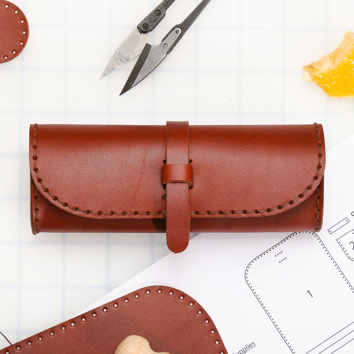 Leather Glasses Case, Reading Glasses Case