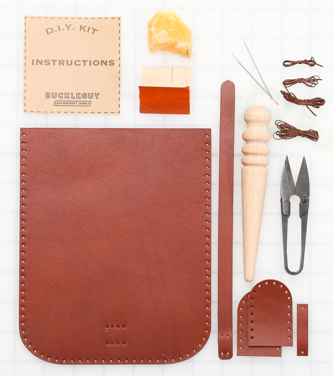 DIY Glasses Case Leather Kit