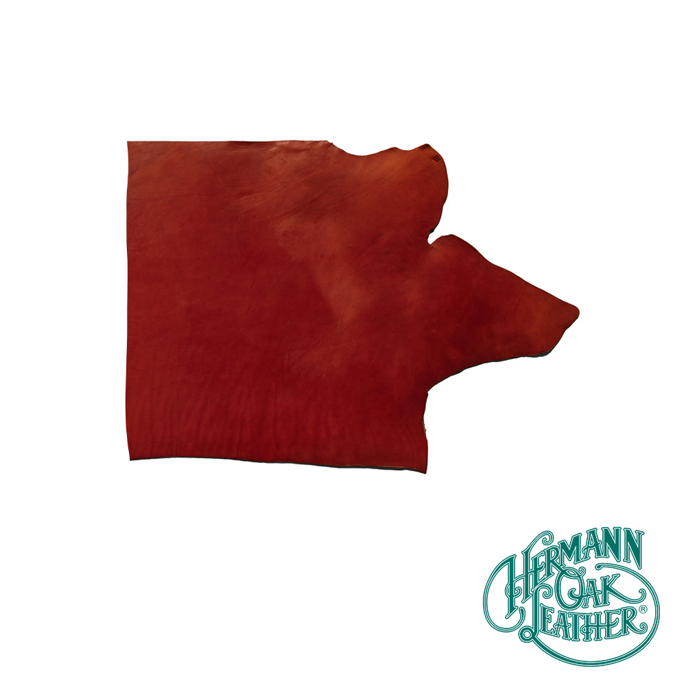 Hermann Oak English Bridle Leather Shoulder, Chestnut, 5-7 sq. ft