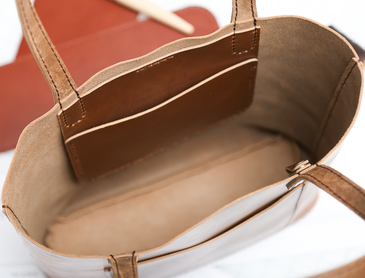 Horween Leather Tote Bag - Grommet's Leathercraft