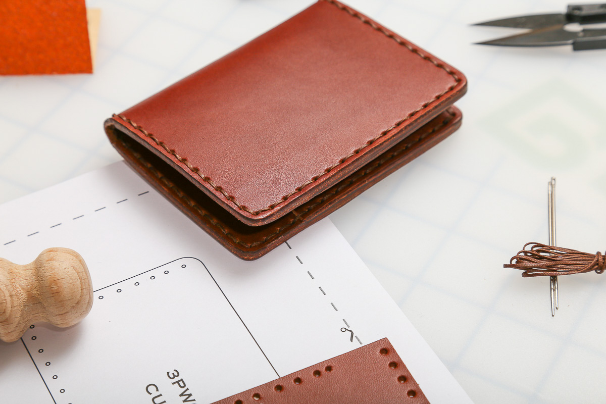 DIY 6-Pocket Vertical Wallet Leather Kit