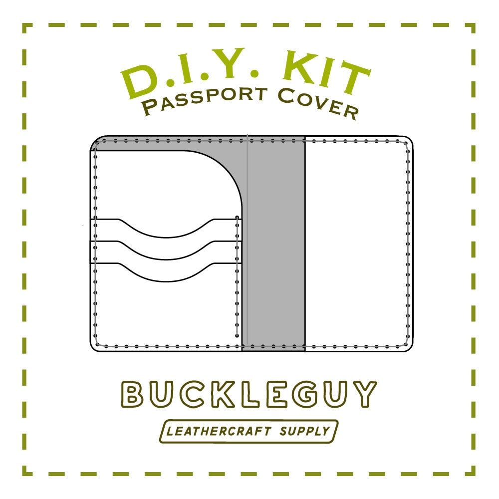 EN] Make your own leather passport wallet / cover with FREE PFD