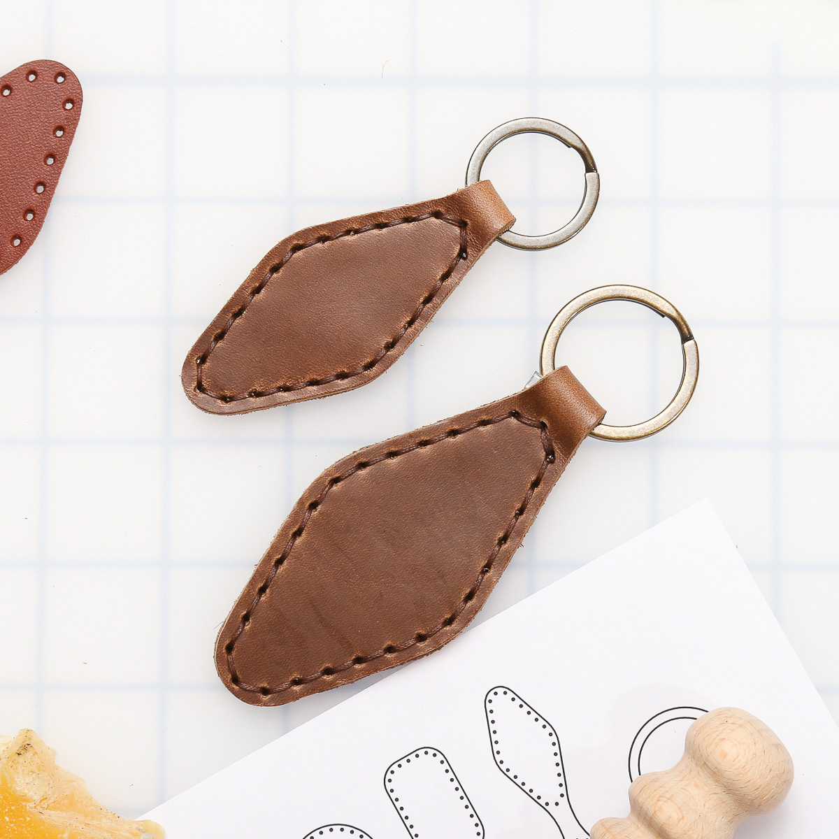 Classic Leather Key Fob PDF Template – MAKESUPPLY