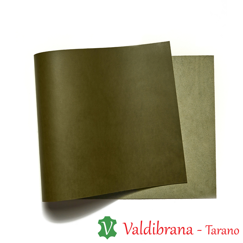 Valdibrana Conceria, Tarano, Italian Vachetta Leather, Double Shoulder,  Tiger Orange 