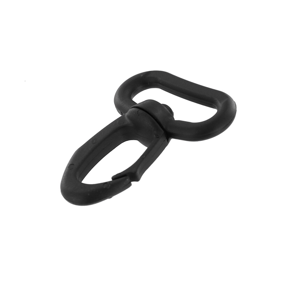 Plastic Swivel Snaphooks 1/2 Inch-wide Black Sold In Single Pieces  Quantities