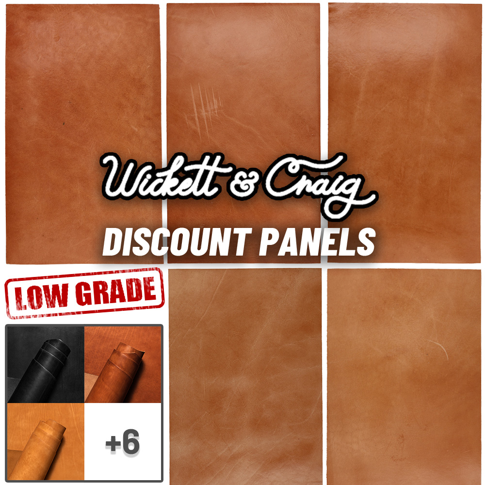 Wickett & Craig Traditional Harness Leather Panels, Light Weight