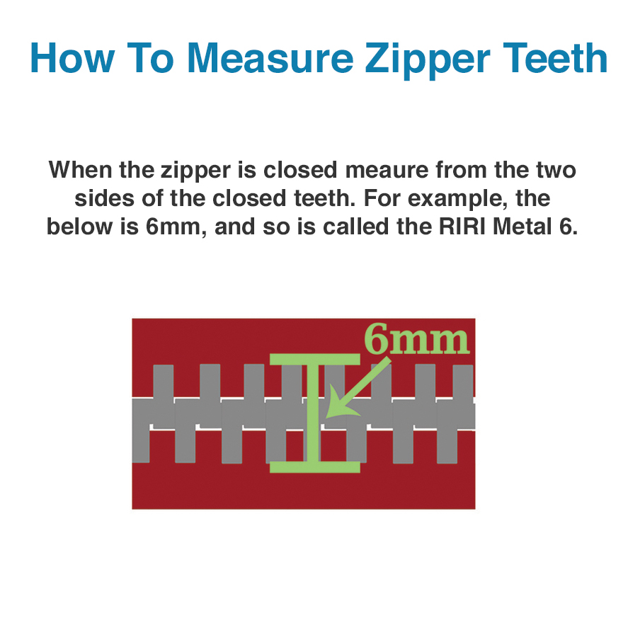 Riri Zipper, Continuous Chain, Combi, Black Teeth (EB) 