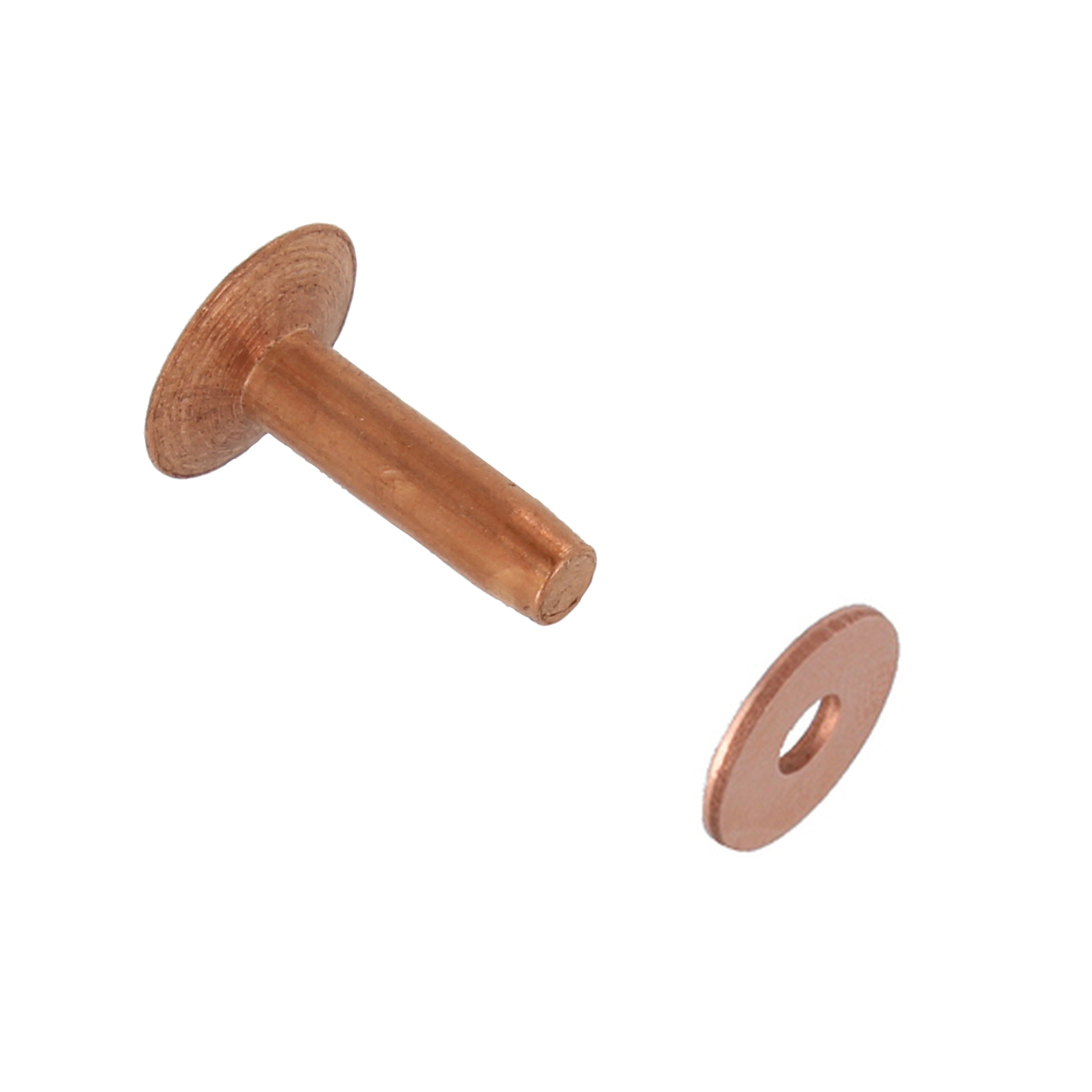 1/16 Dia. 1/8 Long Copper Rivet (50pcs.) - Metal Clay & Crafted