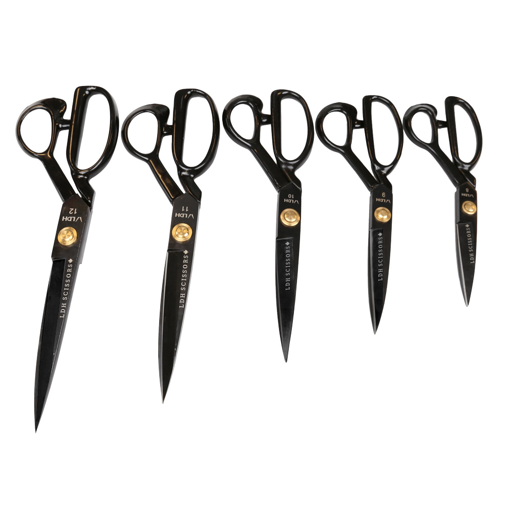 LDH Fabric Shears, Midnight Edition, Rubber Handle