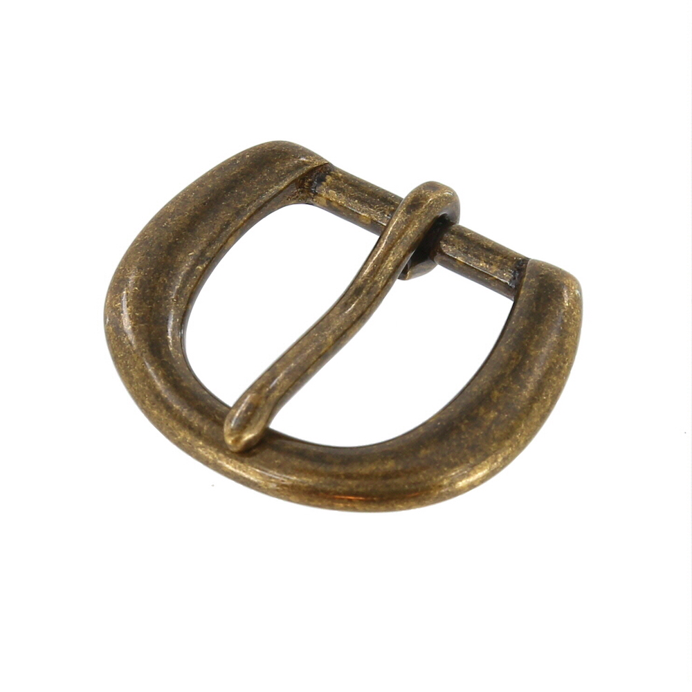 No. 5 Antique Brass, Heel Bar Buckle, Solid Brass-LL, Multiple