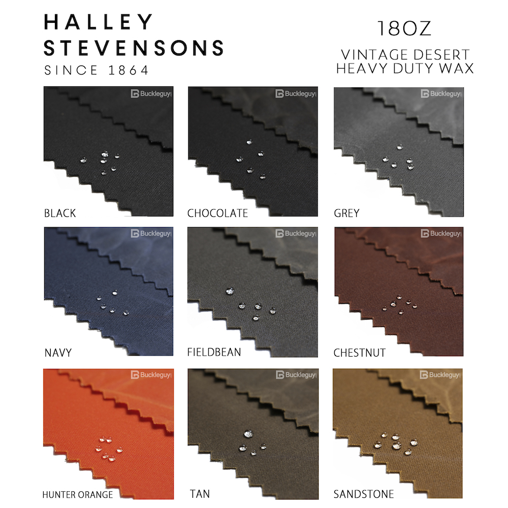 Halley Stevensons, Waxed Canvas, 18oz Heavy Duty, Classic Wax 