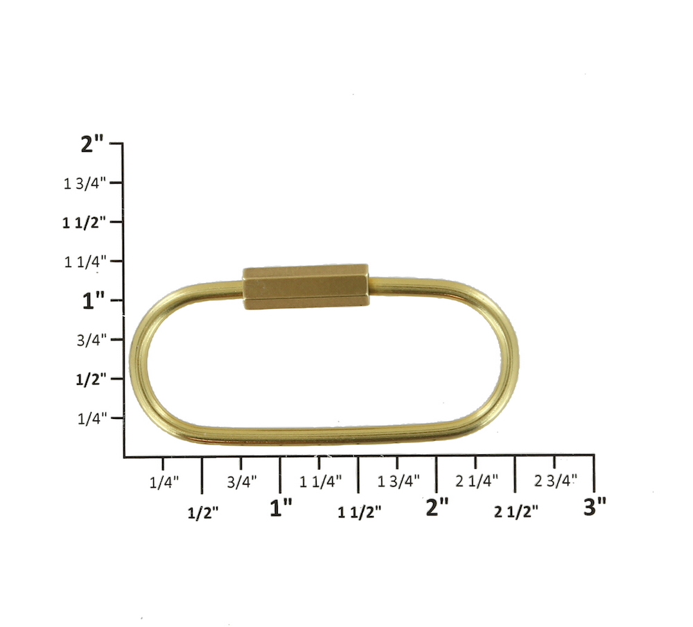 Stacked Interlochen Dimensional Brass Key Ring