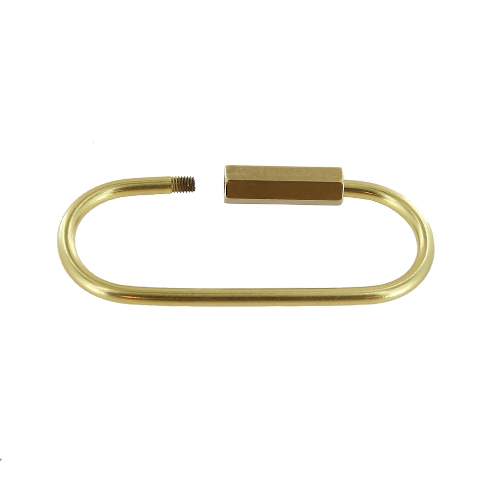 Buckleguy Solid Brass Key Ring | | 7/8 (B2020-0O-BOCRRB-LL)