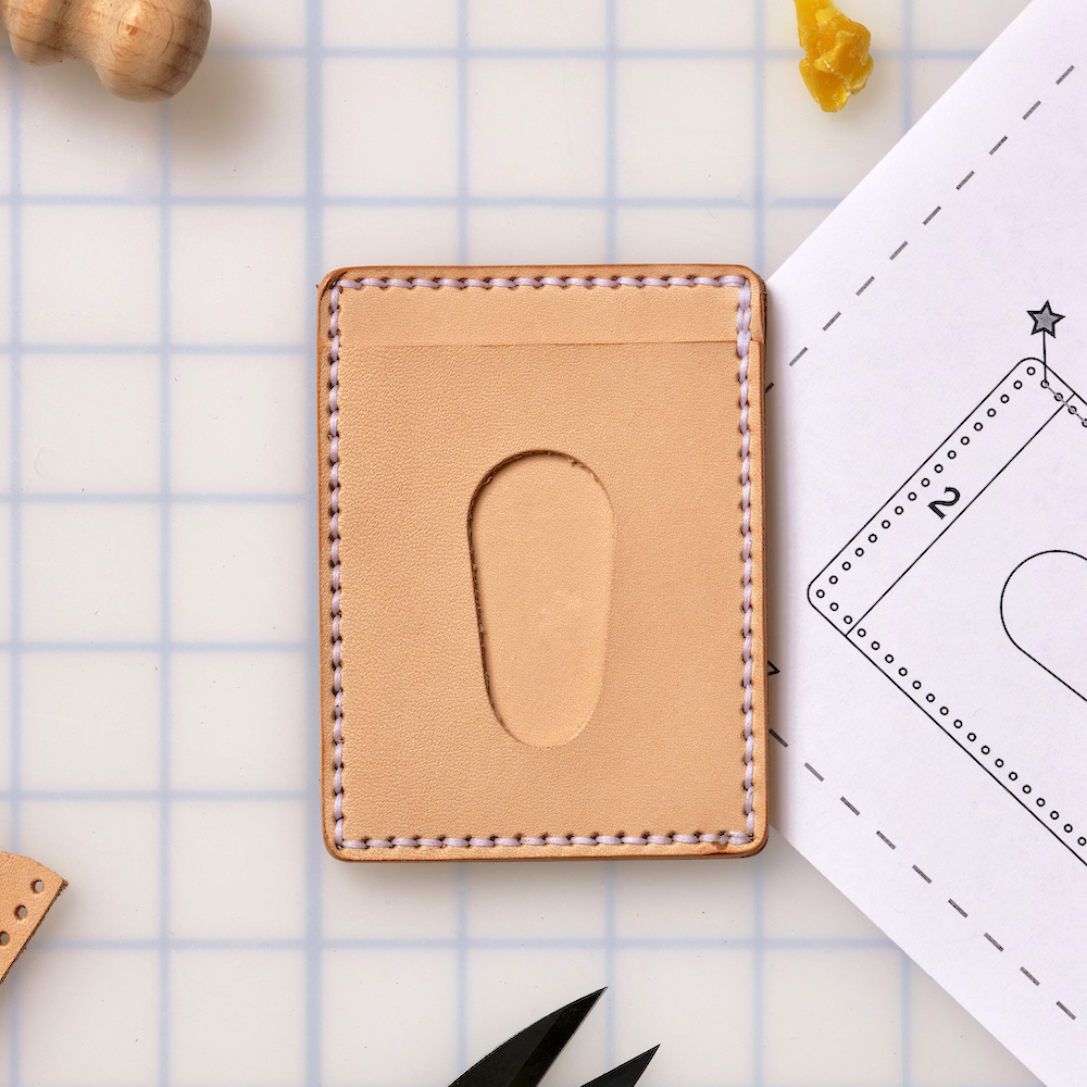 DIY Corter Front Pocket Wallet Leather Kit