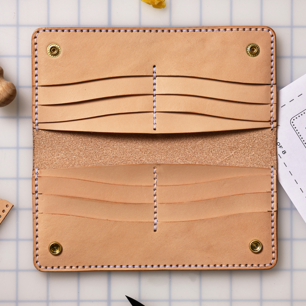 DIY Corter Envelope Wallet Leather Kit
