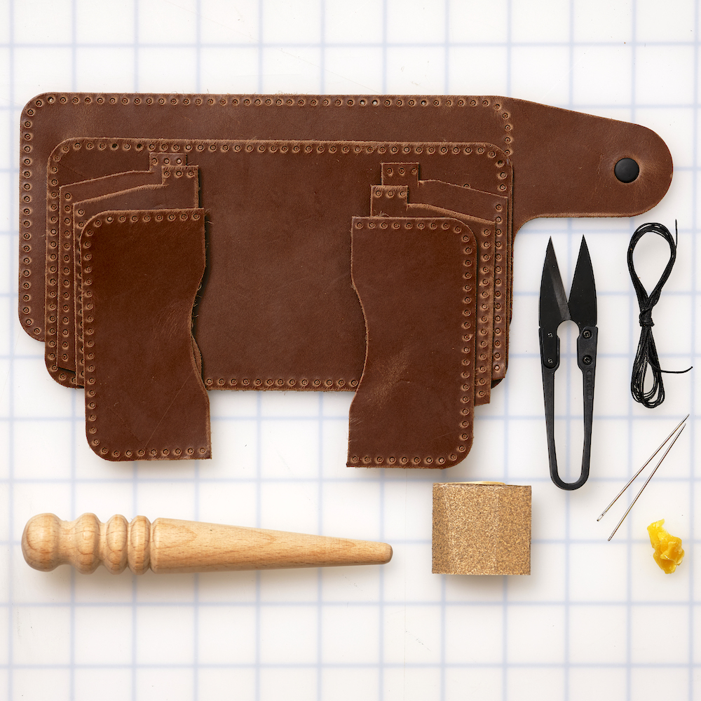 How to Make a Leather Envelope Wallet  Step-by-Step Leather Kit  Instructions 