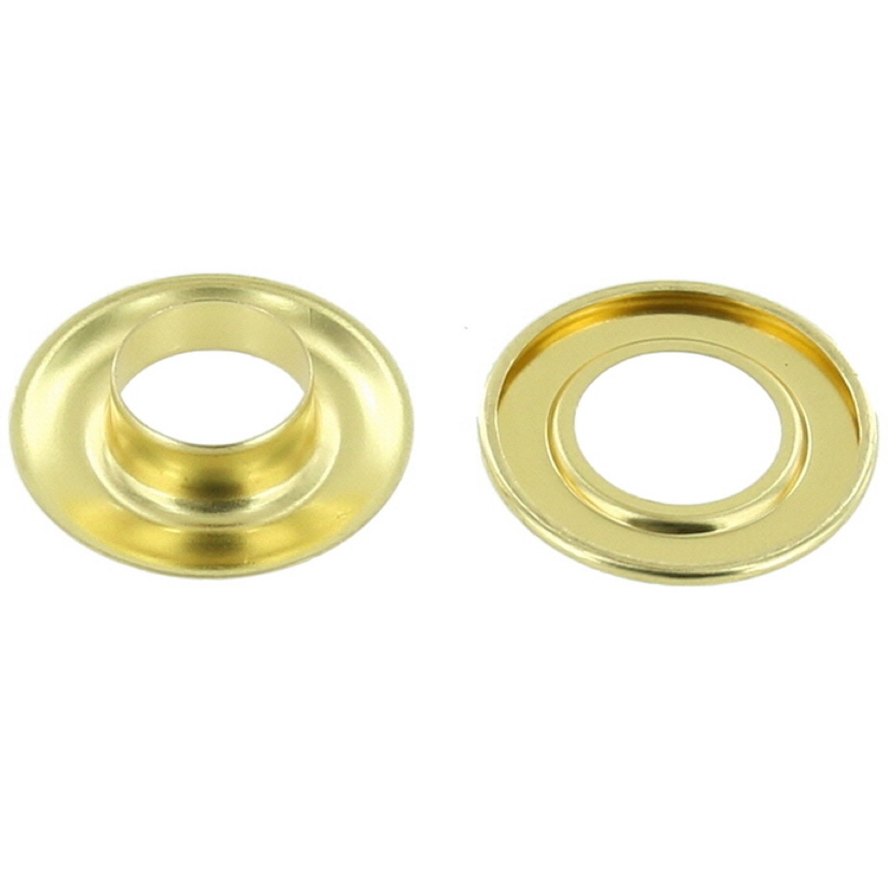 Uxcell 10.5 x 6 x 7mm Alloy Grommets Eyelets with Washers Brass Tone 100 Set