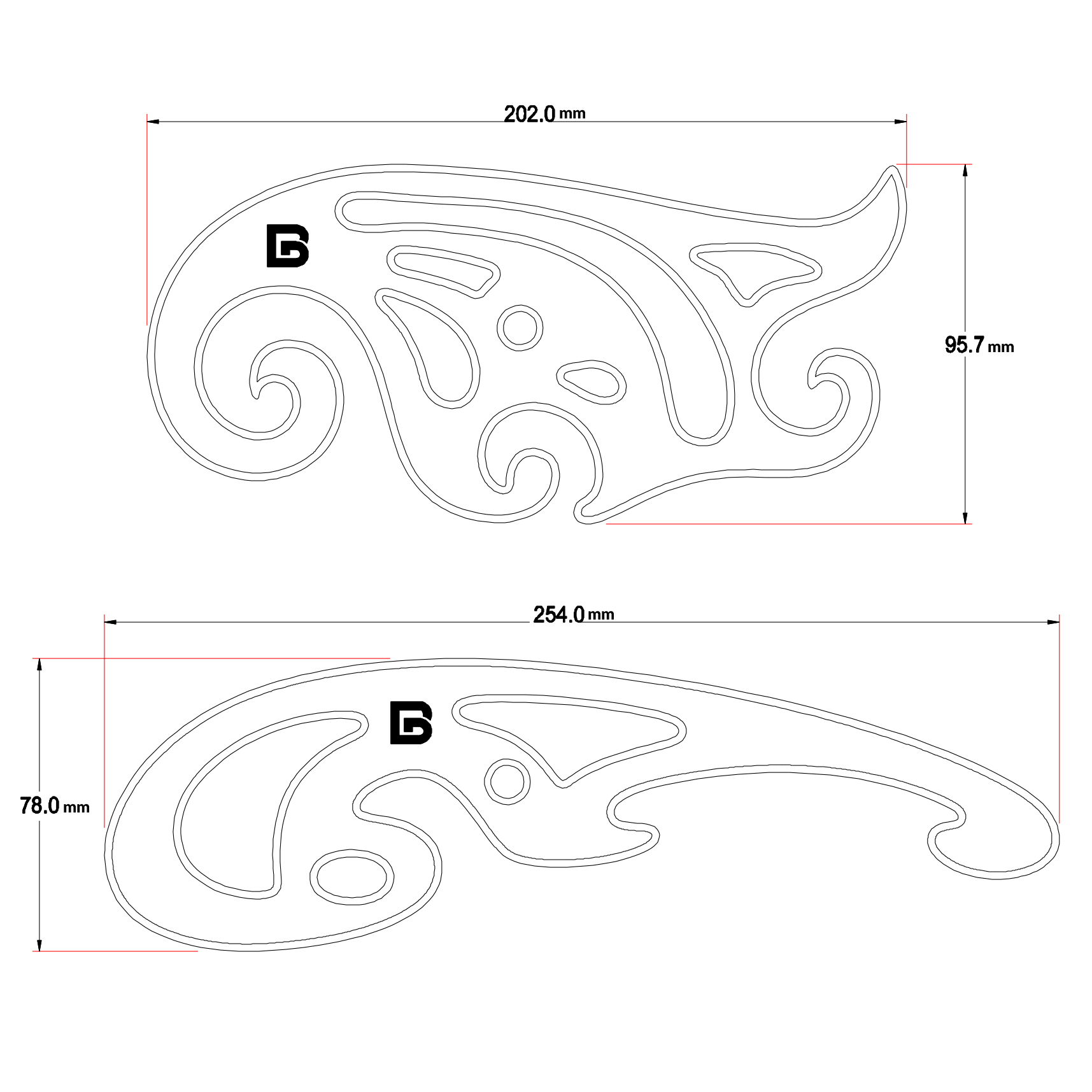 PGM French Curve Ruler (805E)