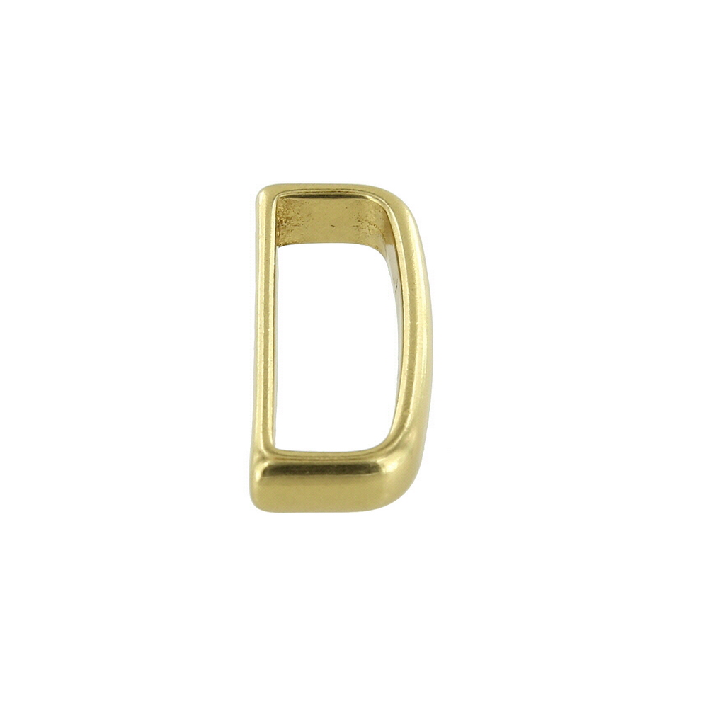 B9337 Natural Brass, Belt Loop, Solid Brass-LL