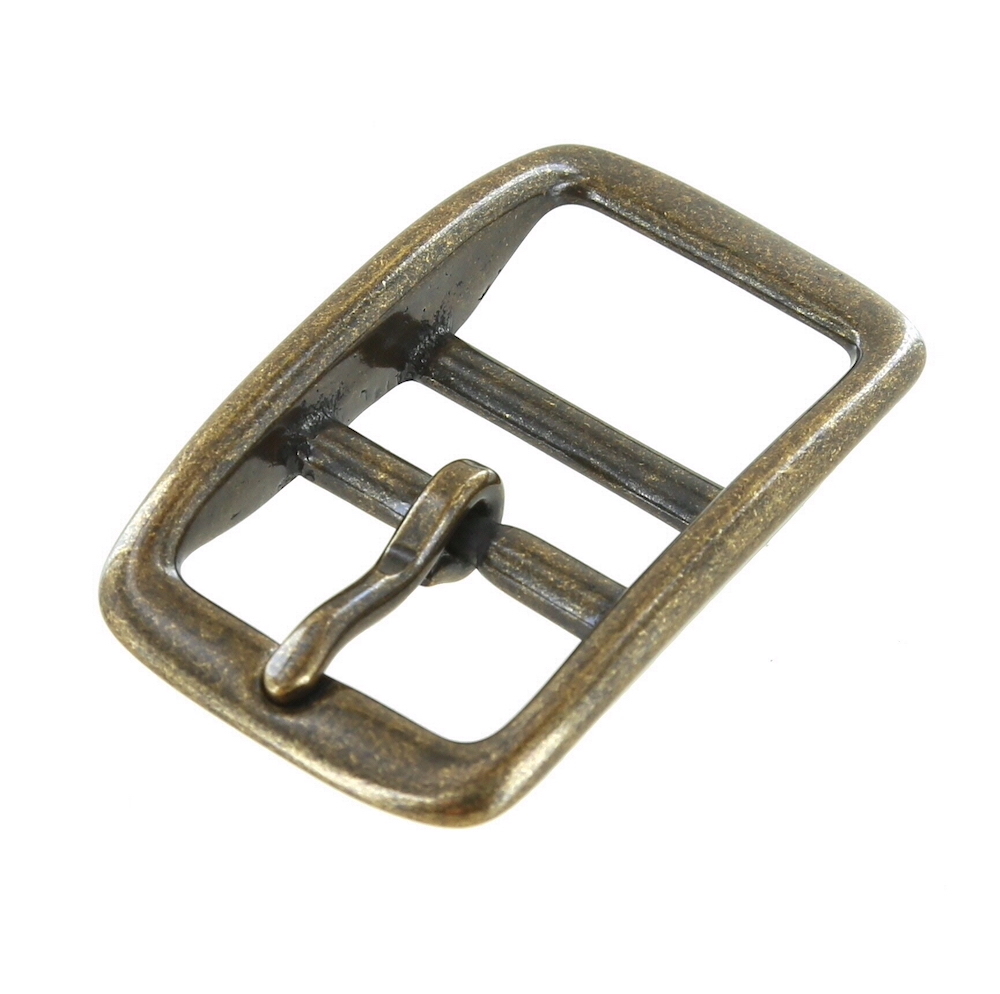 C5384 Antique Brass, Double Bar Buckle, Solid Brass-LL, Multiple