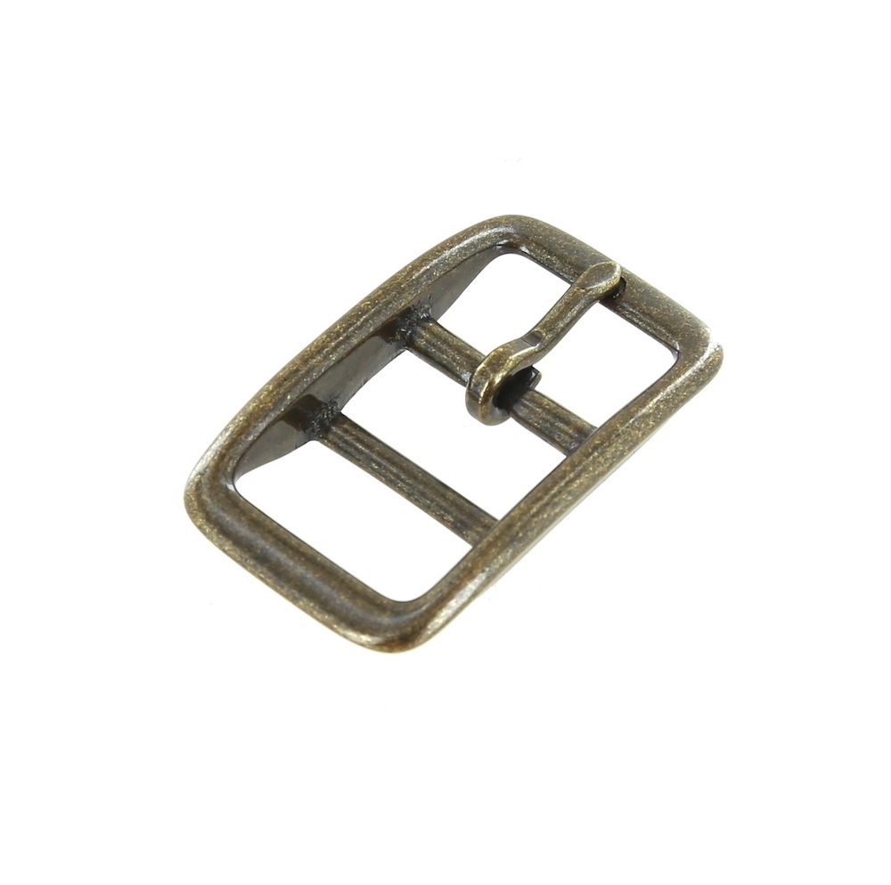 C5384 Antique Brass, Double Bar Buckle, Solid Brass-LL, Multiple