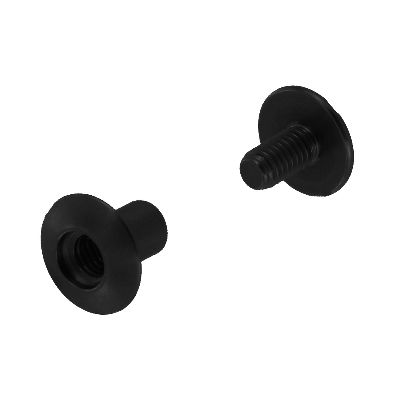 1/4 Glossy Black, Chicago Screw, Solid Brass, #L-156-1-4BLK