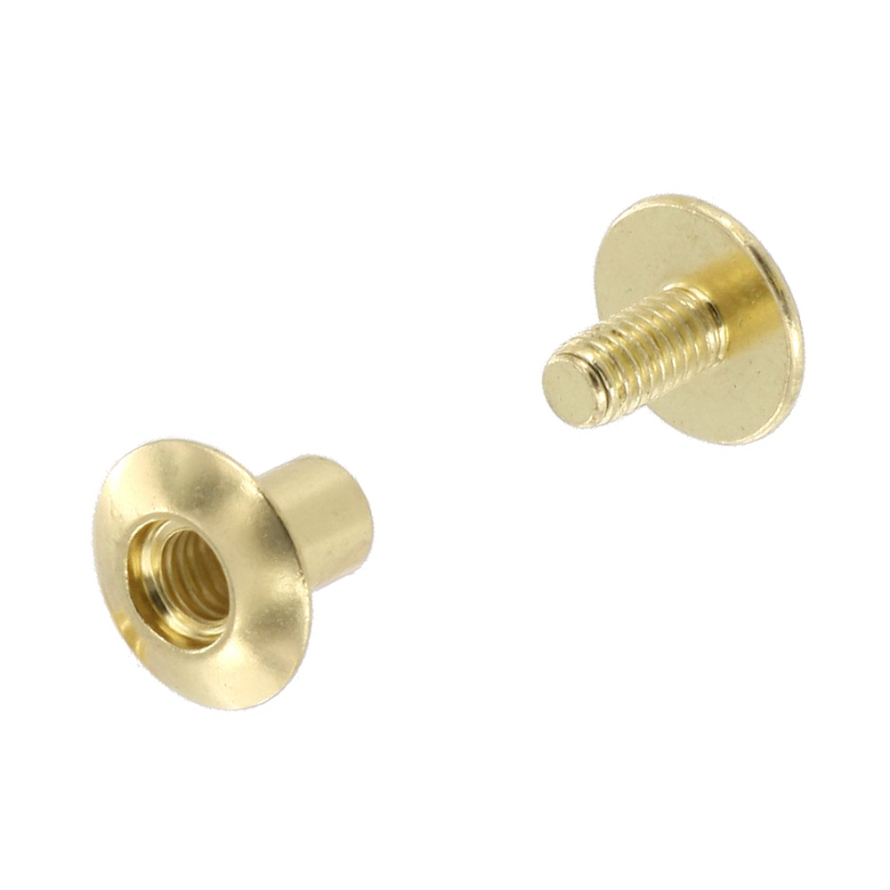 5/8 Brass, Chicago Screw, Solid Brass, #L-156-5-8