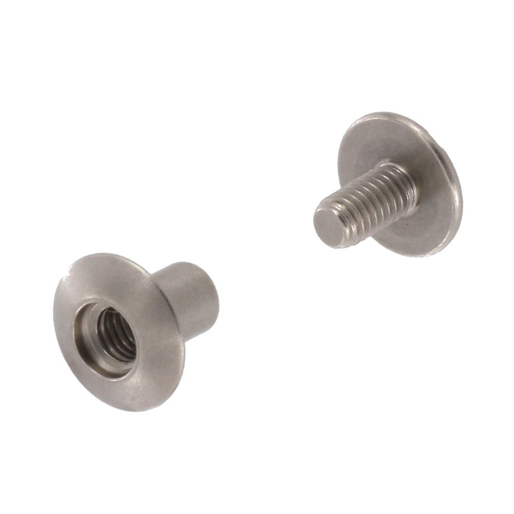 Silver Bright 1 Round Choncos W/ Chicago Screws