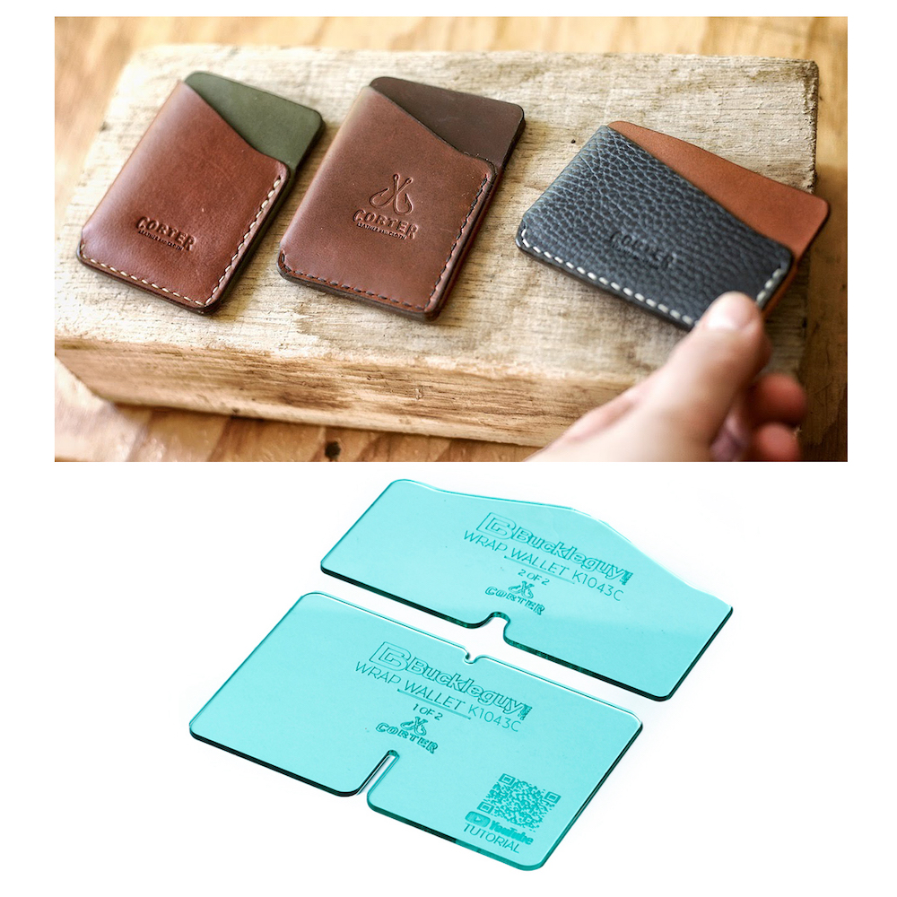 BAENRCY Coin Purse Acrylic Template Leather Pattern Acrylic Leather Pattern  Leather Templates for Wallet