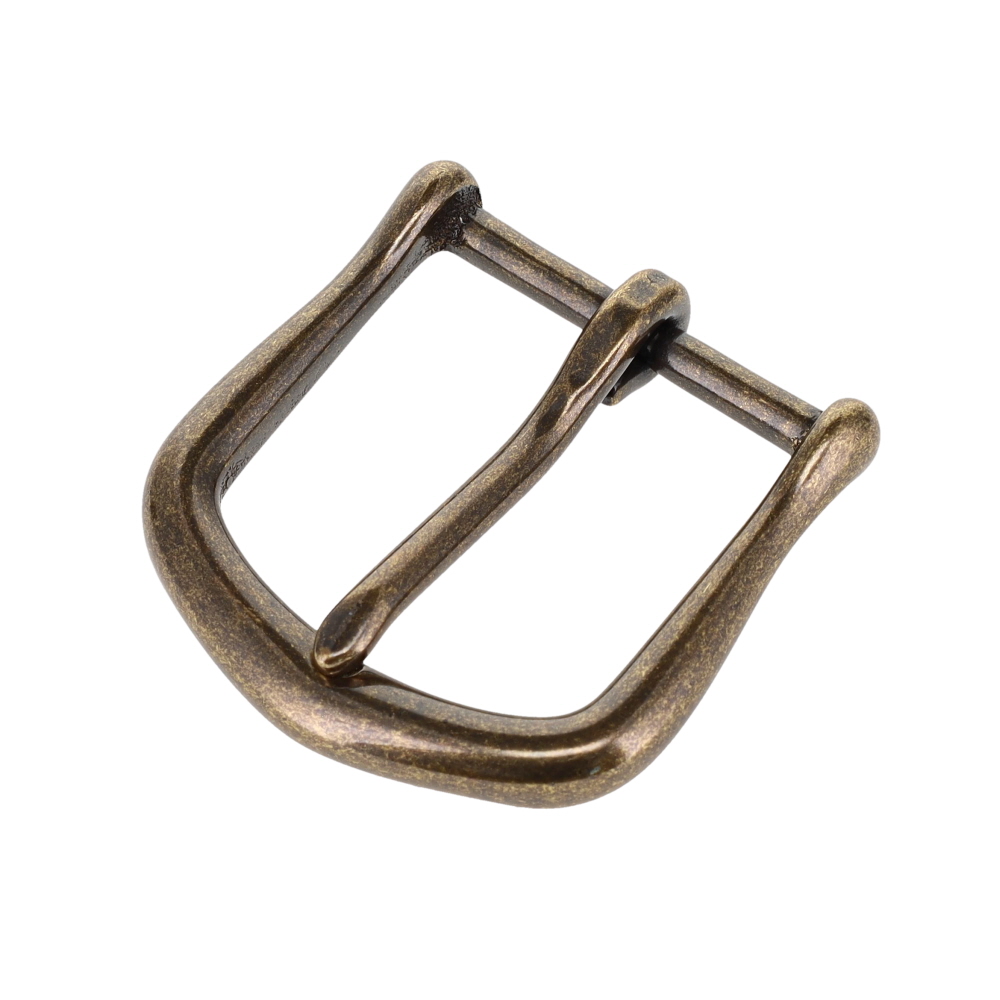 10174 Antique Brass, Heel Bar Buckle, Solid Brass-LL 
