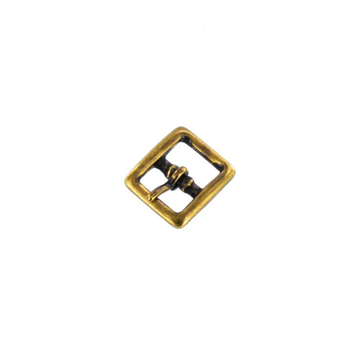 1097 Natural Brass, Center Bar Buckle, Solid Brass-LL, Multiple Sizes 