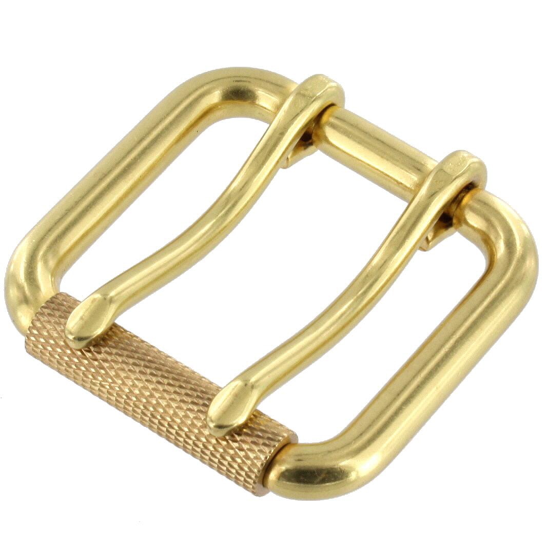 【美品】FRAMeWORK BRICK ROLLER BUCKLE BELT B7357 Natural Brass, Double Prong Roller Buckle, w/ Textured