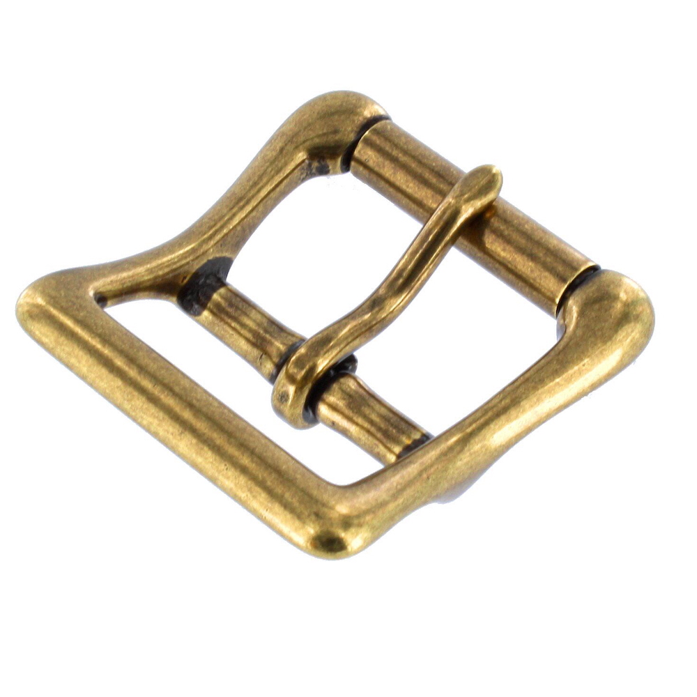 B6226 Antique Brass, Roller Buckle, Solid Brass-LL, Multiple Sizes