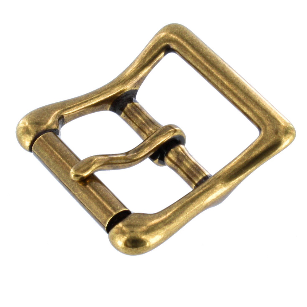 B6226 Antique Brass, Roller Buckle, Solid Brass-LL, Multiple Sizes