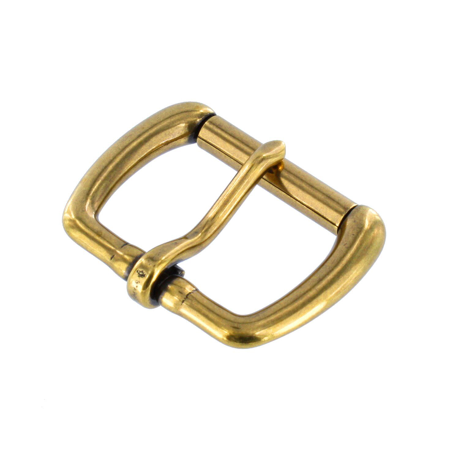 Brass Roller Buckle with Chicago Screws