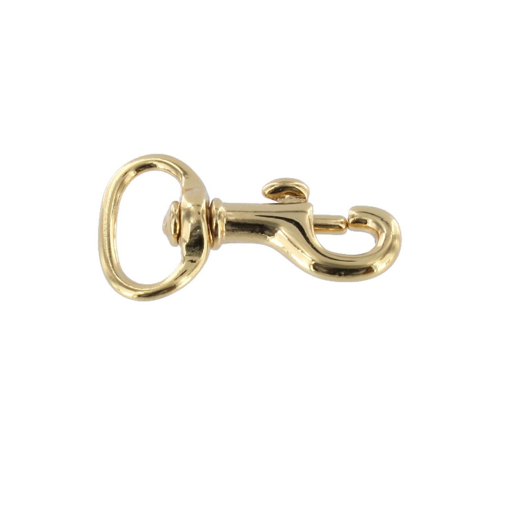 1 Shiny Gold, Bolt Swivel Snap Hook, Zinc Alloy, #P-1032-GOLD