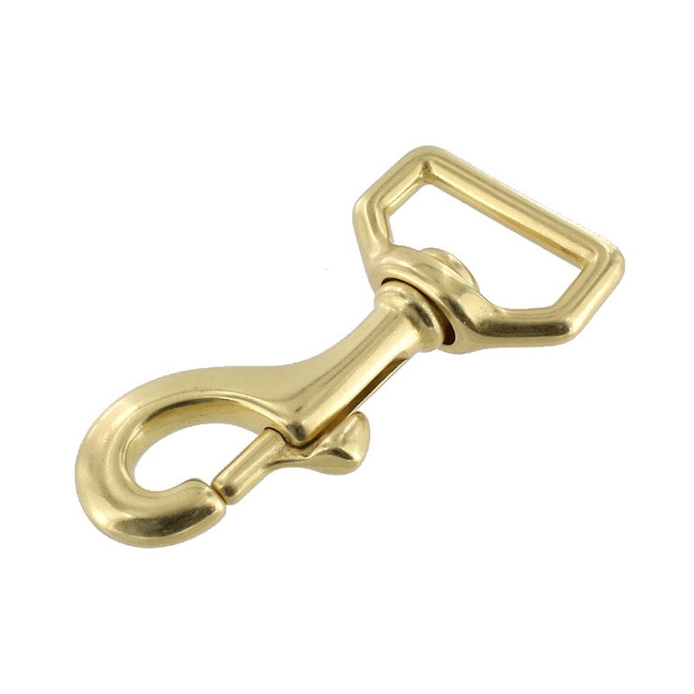 3500 Natural Brass, Swivel Bolt Snap, Solid Brass-LL, Multiple Sizes 