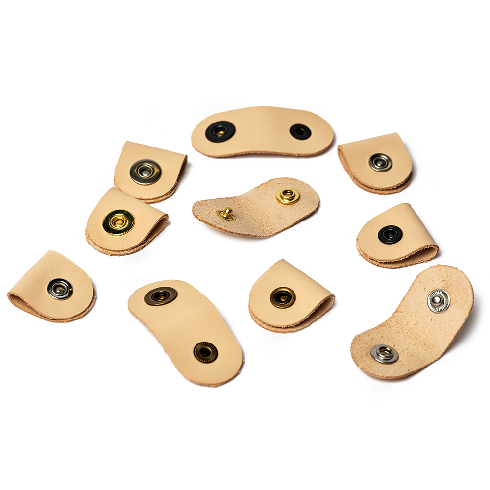 Open Hole Snap Fasteners, Natural Brass, Solid Brass (50 sets per bag)