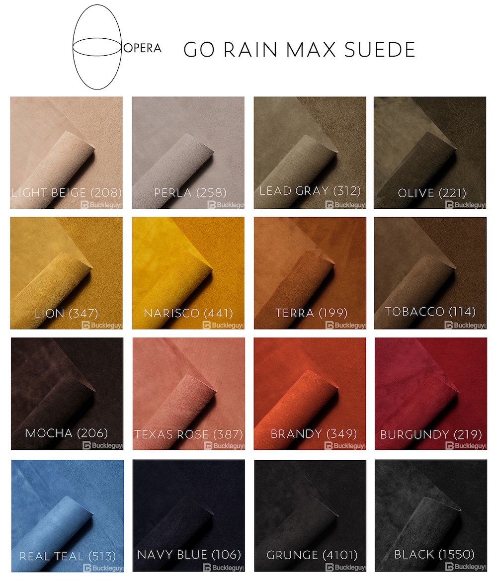 Opera Conceria, Go Rain Max Suede, Panel, Olive (221)