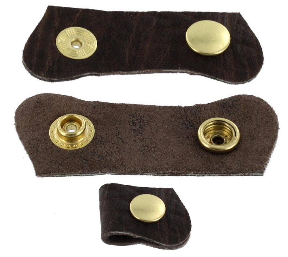 Line 20 / Line 24 Ring Socket Snap Fasteners, Natural Brass, Solid