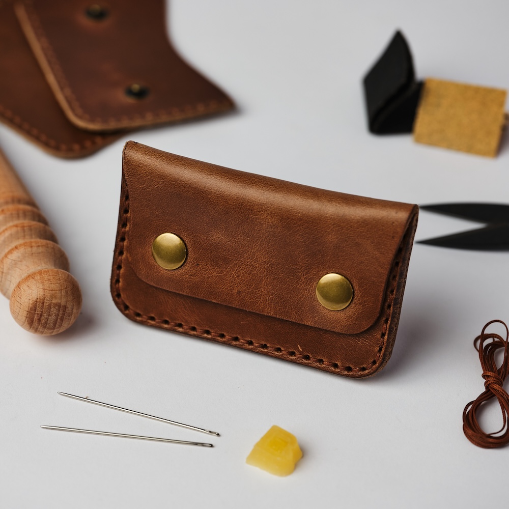 【DWD】MAT FAKE LEATHERセット DIY Danesh, El Greco Flush, Double Snap Wallet Leather Kit